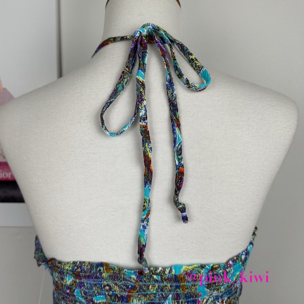 Wild Fable Printed Sleeveless Woven Smocked Romper - Picture 9 of 13